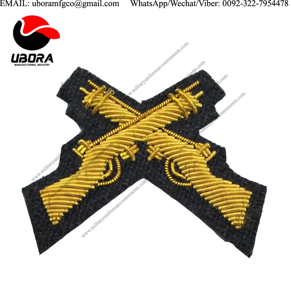 wholesale suppliers RAF Cross Rifles Badge, Skill at Arms, Mess Dress, Army HAND EMBROIDERY BADGES
